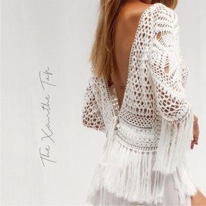Free people x flook the label crochet top